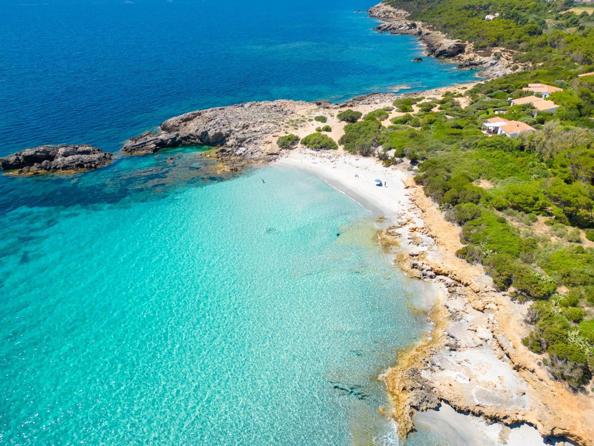 Rustico Porto Pino 30 Mt Dalla Spiaggia ภายนอก รูปภาพ