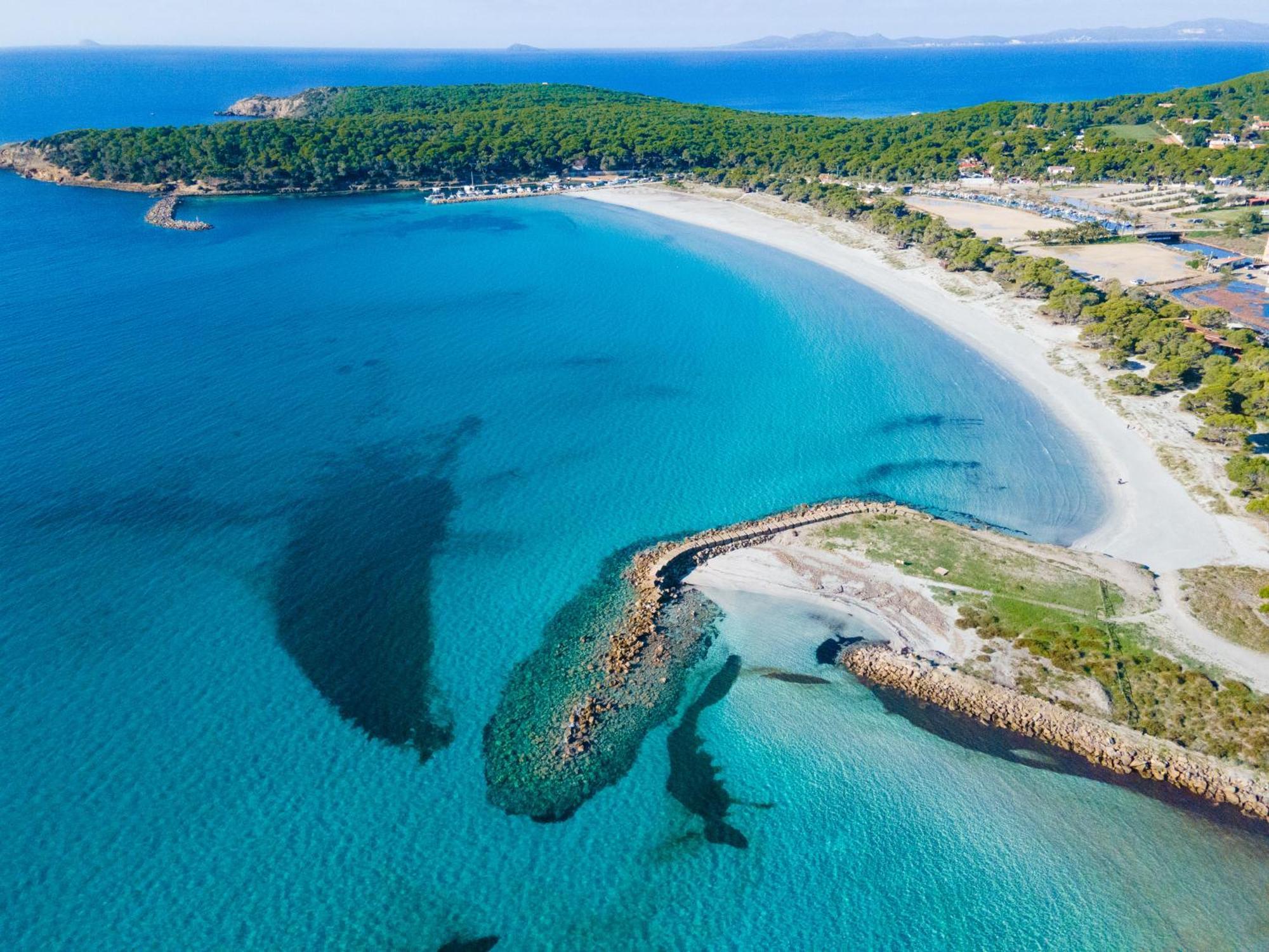 Rustico Porto Pino 30 Mt Dalla Spiaggia ภายนอก รูปภาพ