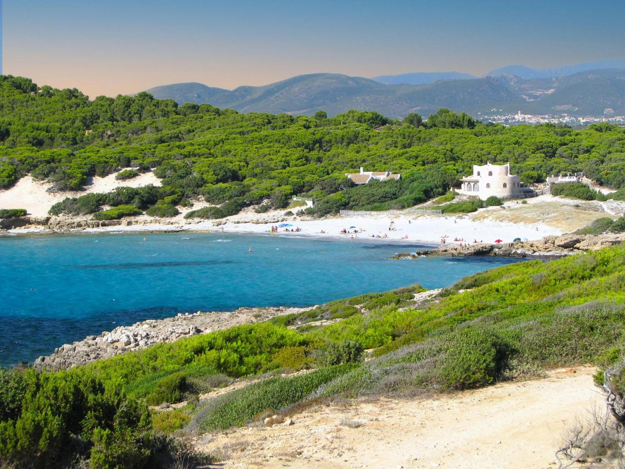 Rustico Porto Pino 30 Mt Dalla Spiaggia ภายนอก รูปภาพ